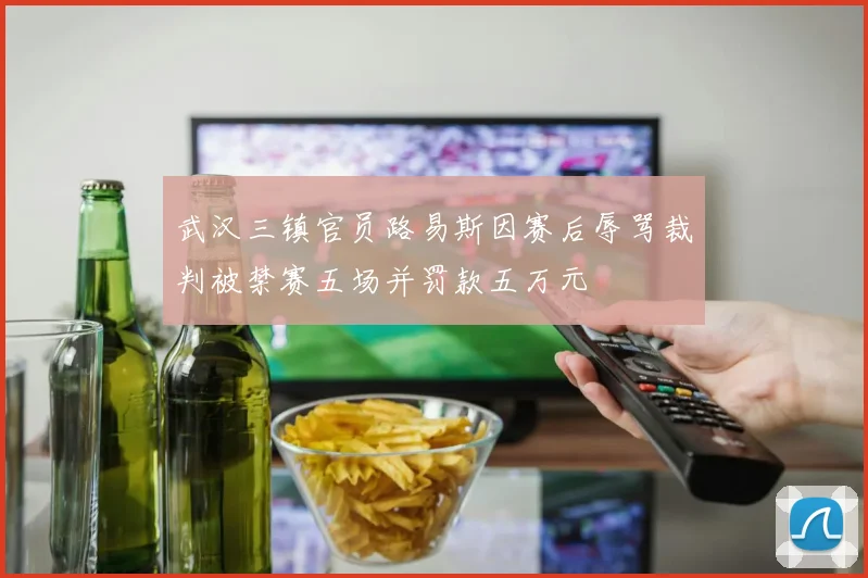 武汉三镇官员路易斯因赛后辱骂裁判被禁赛五场并罚款五万元